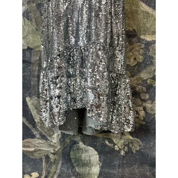 New Anthropologie Maeve One-Shoulder Sequin Dress Size XL